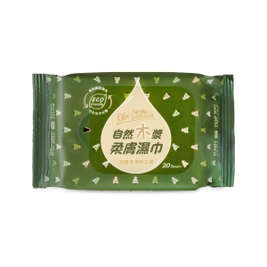【康乃馨】自然木漿柔膚濕巾20抽(18包/箱)