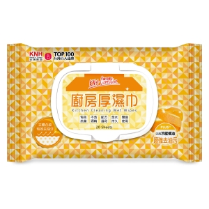 【良品出清】康乃馨廚房厚濕巾20片裝-加蓋(12包/箱)